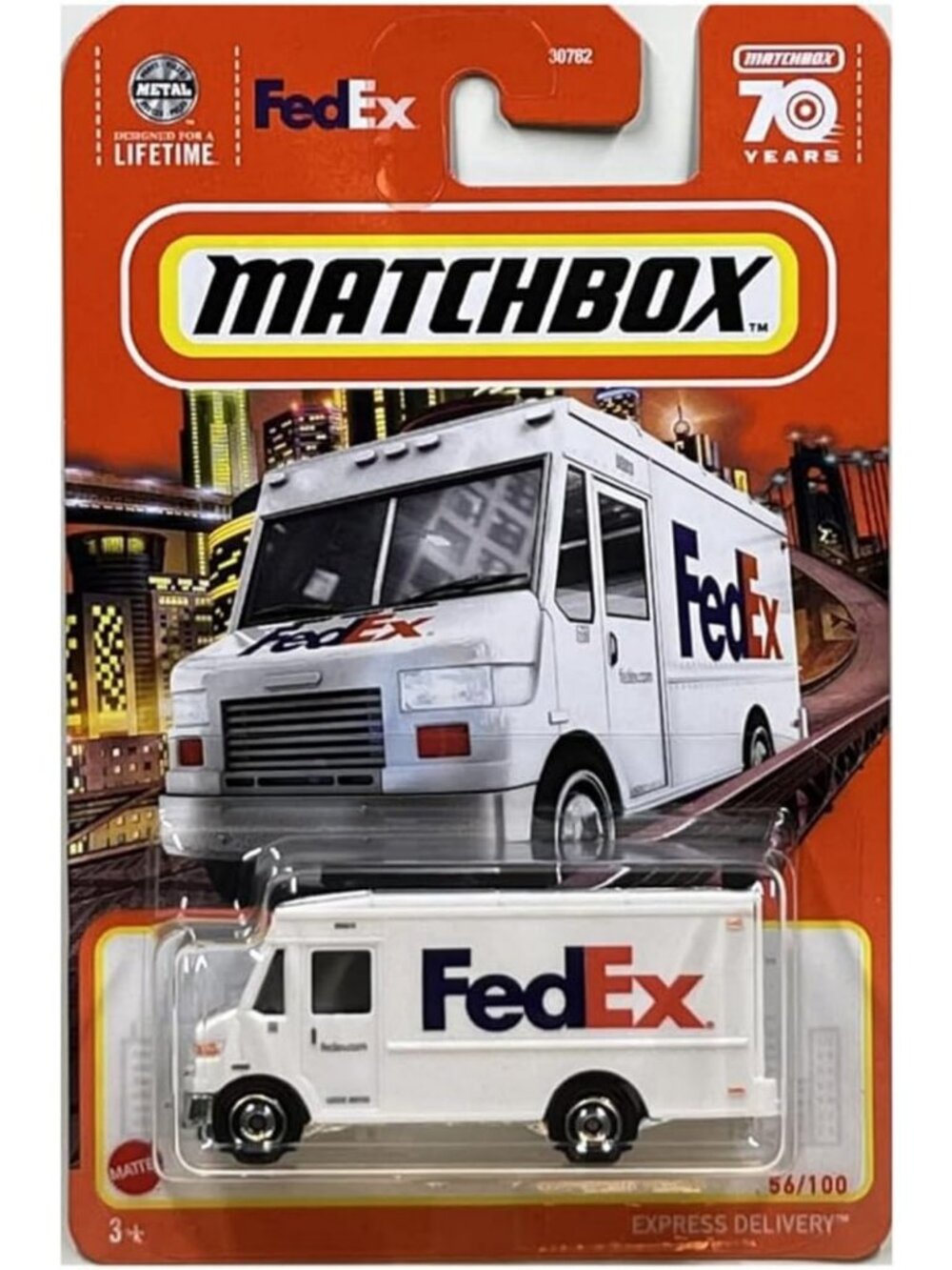 Die-Cast FedEx Express Delivery Truck 56/100 | Collectible Toy Vehicle